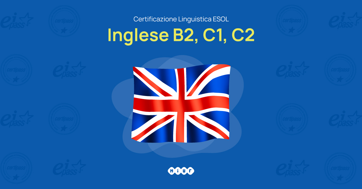 Certificazione lingua inglese B2,C1,C2
