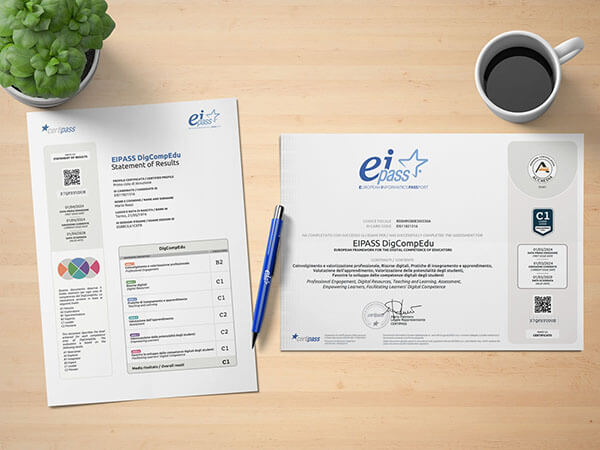 EIPASS DigCompEdu attestati